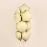 Шар (18''/46 см) Сердце, Сливочное масло, Матовый, 1 шт., 183000MFRB