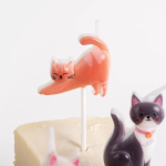 Набор свечей Фигура, Милые котята, Ассорти, 3*3,5 + 4 см, 5 шт. с держат., 639243
