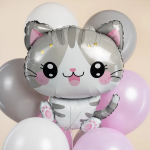 Шар (28''/71 см) Фигура, Милый котенок, 1 шт., 27628