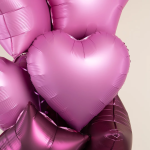 Шар (18''/46 см) Сердце, Розовый, Сатин, 1 шт., 27592