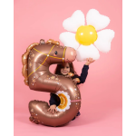 Шар (35''/89 см) Цифра, 5 Лошадка, 1 шт. в уп., 855-P