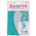 Шар 3D (21''/53 см) Фигура на подставке, Дельфин, 1 шт. в уп., 24004