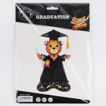 Шар 3D (48''/122 см) Фигура на подставке, Медвежонок Выпускник, 1 шт. в уп., 24574