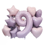 Шар (19''/48 см) Сердце, Орхидея, 1 шт., 224715