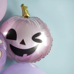 Шар (22''/56 см) Фигура, Тыква на Хэллоуин, Розовый, 1 шт., G72110