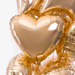 Шар (18''/46 см) Сердце, Античное золото, 1 шт., 201500BG