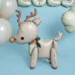 Шар (26''/66 см) Фигура 3D, Новогодний олененок, Сатин, 1 шт. в уп., 25016
