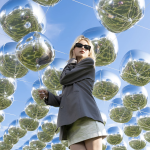 Шар 3D (32''/81 см) Сфера, Серебро, 1 шт. в уп., 23855P