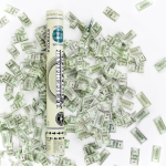 Пневмохлопушка (16/40 см), Деньги, Доллары, 1 шт., 923010