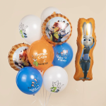 Шар (34''/86 см) Фигура, Зайка Полицейский, 1 шт., 27557