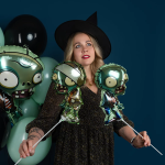 Шар с клапаном (17''/43 см) Мини-фигура, Зомби, 1 шт., 24760