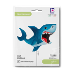 Шар (35''/89 см) Фигура, Зубастая акула, 1 шт. в уп., 25463-P