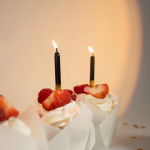 Свечи Сверкающий глиттер, Черный/Золото, с блестками, 0,77*8 см, 6 шт. с держат., 802739