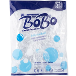 Шар (12''/30 см) Мини-сфера, Deco Bubble (синяя упаковка), Прозрачный, Кристалл, 10 шт. в уп., 550171