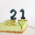 Свеча Цифра, 8, Фантом, Хамелеон, 4*6 + 2,5 см, 1 шт. с держат., 639258