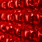 Шар (55''/140 см) Сердце, надув воздухом, Красный, Металлик, 1 шт. в уп., 617747P