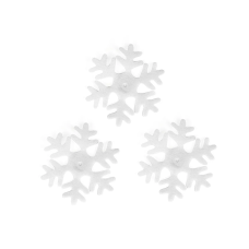 Декоративное украшение Снежинки Пушинки, 15 см, Белый, 5 шт., 6230831