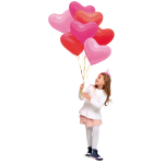 Шар (12''/30 см) Сердце, Красный (015), пастель, 50 шт., 628158