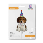 Шар (37''/94 см) Фигура, Щенок в колпачке, 1 шт. в уп., 35561-P