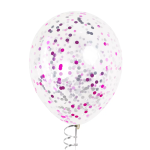 Конфетти фольга Круг, Розовый микс, Металлик, 1 см, 50 г., 6015302