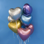 Шар (10''/25 см) Сердце, Фиолетовый, хром, 50 шт. Шар (10''/25 см) Сердце, Фиолетовый, хром, 50 шт.