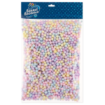 Шарики пенопласт, Цветной микс, Мультиколор, Макарунс, 6-8 мм, 10 гр., 6233995