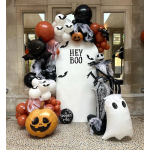 Шар (22''/56 см) Фигура, Страшная тыква на Хэллоуин, Оранжевый, 1 шт., G72067