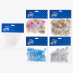 Декоративное украшение Снежинки, фетр, 2 см, Белый, 300 шт., 6232292