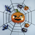 Шар (28''/71 см) Фигура, Страшная тыква, 1 шт., 901886