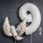 Шар (38''/97 см) Фигура, Полярная сова, 1 шт., 901624