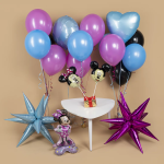 Шар 3D (25''/64 см) Фигура на подставке, Минни Маус, 1 шт. в уп., 24448