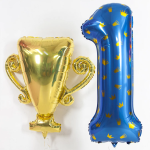 Шар (36''/91 см) Фигура, Кубок Чемпиона, Золото, 1 шт. в уп., 220915