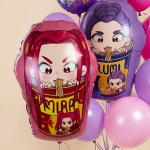 Шар (33''/84 см) Фигура, Девочки Аниме, Дизайн №1, 1 шт., 27460