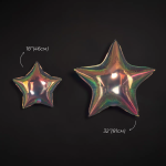 Шар (32''/81 см) Звезда, Прозрачный, Хамелеон, 1 шт. в уп., 24542