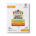 Шар (26''/66 см) Фигура, Торт на День Рождения, 1 шт. в уп., 25212-P