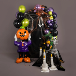 Шар 3D (61''/155 см) Фигура на подставке, Джек Тыква, 1 шт. в уп., 27067