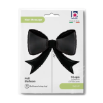 Шар (41''/104 см) Фигура, Бант, Черный, 1 шт. в уп., 25621-P