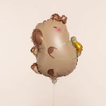 Шар с клапаном (15''/38 см) Мини-фигура, Капибара с черепашкой, 1 шт., 26741