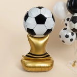 Шар 3D (61''/155 см) Фигура на подставке, Футбольный мяч, 1 шт. в уп., 27457