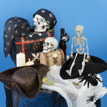 Декоративное украшение, Страшные глаза, Белый/Красный, 3,2 см, 6 шт., 6232125