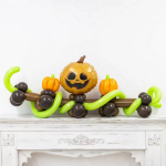 Шар (22''/56 см) Фигура, Страшная тыква на Хэллоуин, Оранжевый, 1 шт., G72067