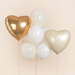 Шар (22''/56 см) Сердце, Золото, 1 шт. в уп., 22002G-P