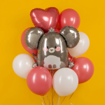 Шар (26''/66 см) Фигура, Маленькая Мышка, Серый, 1 шт. в уп., G72198-P