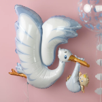 Шар (45''/114 см) Фигура, Аист принес мальчика, 1 шт. в уп., 72086-P