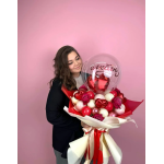 Шар (22''/56 см) Сфера, Deco Bubble (синяя упаковка), широкий клапан, Прозрачный, Кристалл, 5 шт. в , 550185