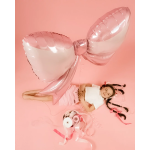 Шар (41''/104 см) Фигура, Бант, Розовый, 1 шт. в уп., 25439-P