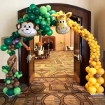 Шар (25''/64 см) Фигура, Голова, Обезьянка Мартышка, 1 шт., R376