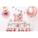 Шар (40''/102 см) Цифра, 1 Slim, Розовое Золото, 1 шт. в уп., 755457