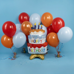 Шар 3D (29''/74 см) Фигура на подставке, Торт на День Рождения, 1 шт., 25280