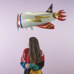 Шар (41''/104 см) Фигура, Самолет, 1 шт. в уп., 21722P